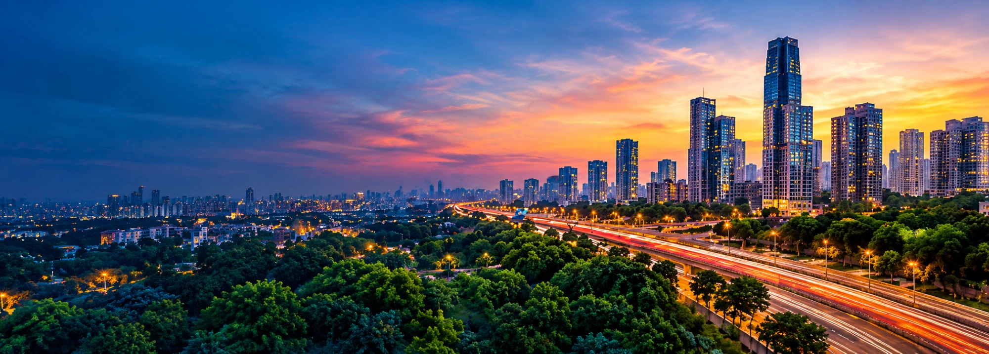 Delhi NCR skyline